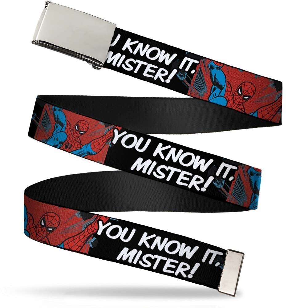 2426 uni-Sex Adult's Big Web Belt-Superman-1.0" Wide-Fits up to Kids Size